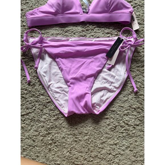 Victoria’s Secret purple pink bikini set top sz M and bottom sz L - Picture 3 of 8